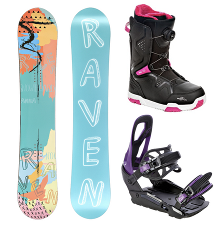 Damski zestaw snowboard Raven Anna 