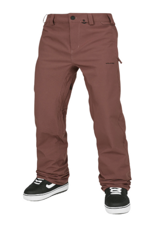 Męskie Spodnie snowboardowe Volcom Freakin Snow Chino Redwood