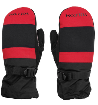 Męskie Rękawice Snowboardowe Rękawice Volcom Millicent Mitt Red