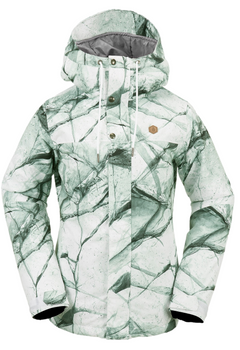 Damska Kurtka snowboardowa Volcom Bolt Ins white ice 2024