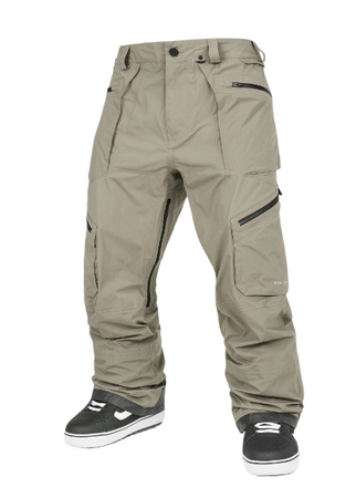 Męskie Spodnie snowboardowe -  Volcom Guch Stretch Gore Brown