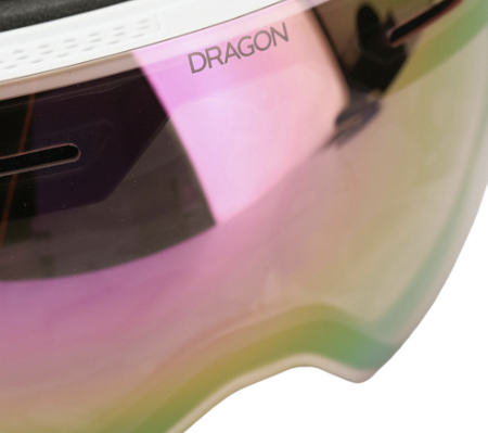 Gogle Snowboardowe -  Dragon X1S whiteout/lumalens pink ion