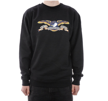 Bluza Antihero - Crew Eagle black/blue multi