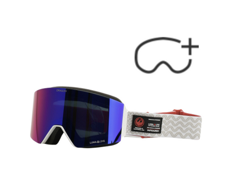 Gogle Snowboardowe - DRAGON NFX MAG OTG gypsum/lumalens solace ir/lumalens violet