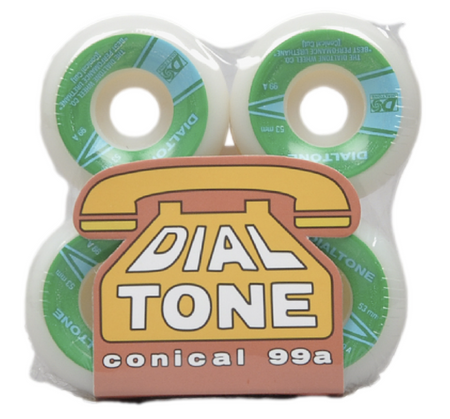 Kółka do deskorolki  Dial Tone - Atlantic Wheels Conical green