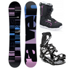 Damski zestaw snowboard Raven Supreme black