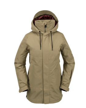 Damska Kurtka snowboardowa Volcom Paxson 2L Tds dark khaki