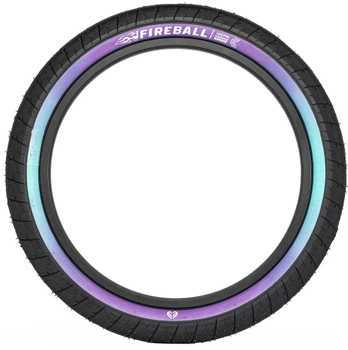 Opona BMX - Eclat Fireball Black/Purple Teal Fade