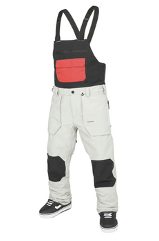 Męskie - Spodnie snowboardowe Volcom Roan Bib Overall stone