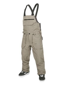 Męskie - Spodnie snowboardowe Volcom Roan Bib Overall Brown