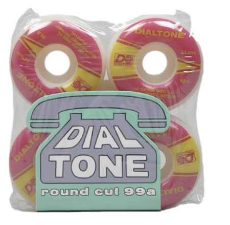 Kółka do deskorolki  Dial Tone - Atlantic Wheels Round Cut pink