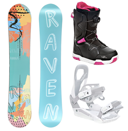 Damski zestaw snowboard Raven Anna 