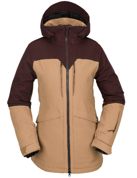 Damska Kurtka snowboardowa Volcom Shelter 3D Stretch caramel