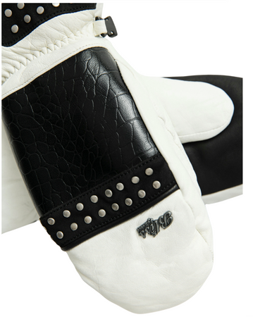 Damskie Rękawice Snowboardowe - Level Bliss Dusty Mitt Gore Tex black white