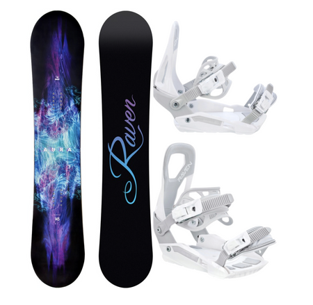 Damski zestaw snowboard Raven Aura 