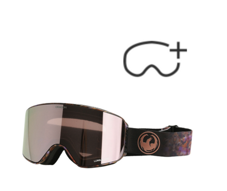 Gogle Snowboardowe - DRAGON NFX MAG OTG amethyst/lumalens rose gold ion/lumalens 