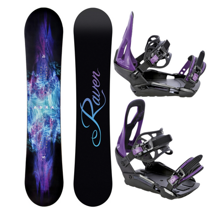 Damski zestaw snowboard Raven Aura 