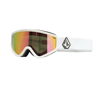 Gogle Snowboardowe - Volcom Attunga matte white/pink chrome