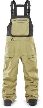 Męskie Spodnie snowboardowe - ThirtyTwo Basement Bib khaki