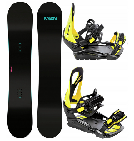 Damski zestaw snowboard Raven pure mint + wiązania s230 