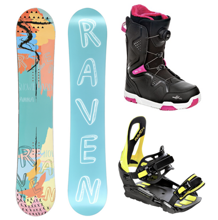 Damski zestaw snowboard Raven Anna 