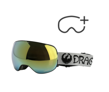 Gogle Snowboardowe - Dragon X2 classicgrey/lumalens gold ion/lumalens amber