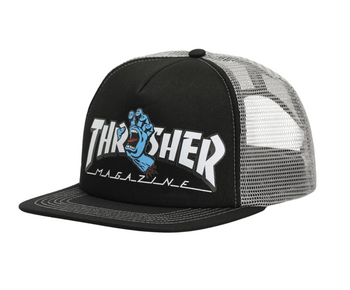 Czapka z Daszkiem Santa Cruz  - Santa Cruz X Thrasher Screaming Logo Mesh