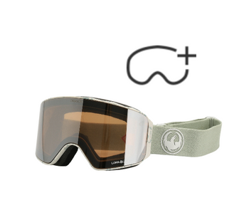 Gogle Snowboardowe -  Dragon NFX MAG OTG reused/lumalens silver ion/lumalens amber