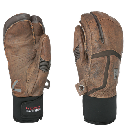 Rękawice Snowboardowe - Level Off Piste Leather Trigger brown