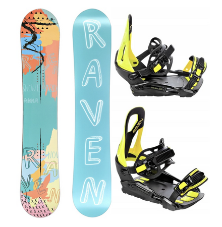 Damski zestaw snowboard Raven Anna + wiązania s230 