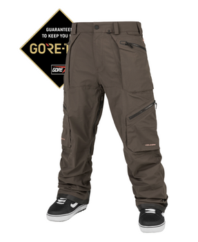 Męskie Spodnie snowboardowe -  Volcom Guch Stretch Gore brown 20024